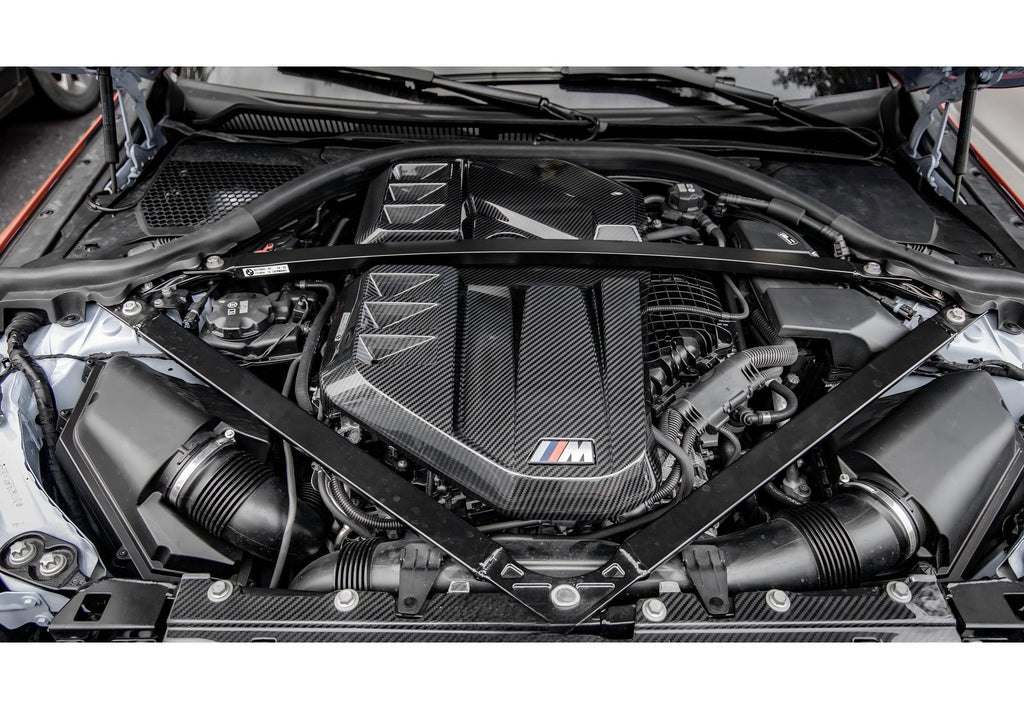 OEM Style Pre Pregged Dry Carbon Engine Cover For BMW M2 G87 / M3 G80 G81 / M4 G82 G83 2020+