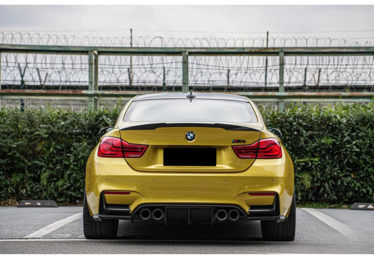 MP Style Rear Bumper Splitters Dry Carbon for BMW M3 F80 / M4 F82 F83 2014–2020