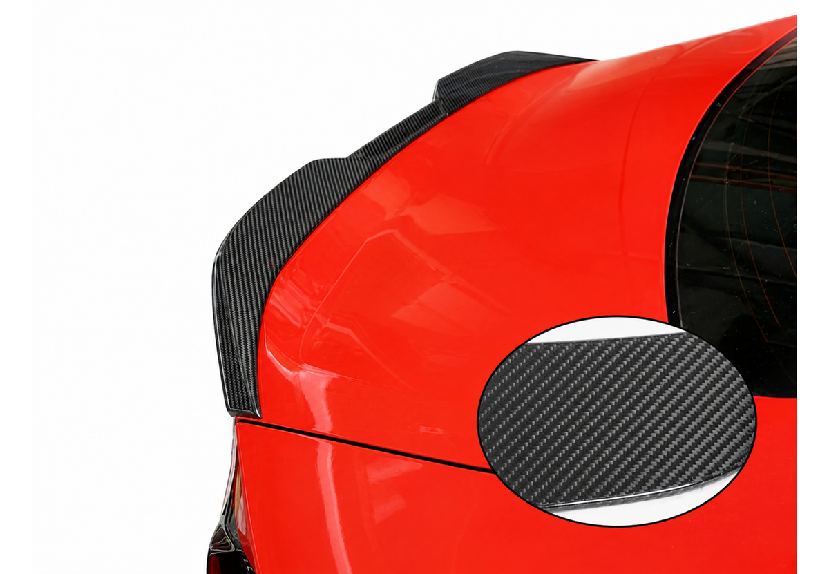 M Performance Style Dry Carbon Fibre Rear Trunk Lip Spoiler Bodykit for BMW 2 Series G42 & G87 M2 2021-2024