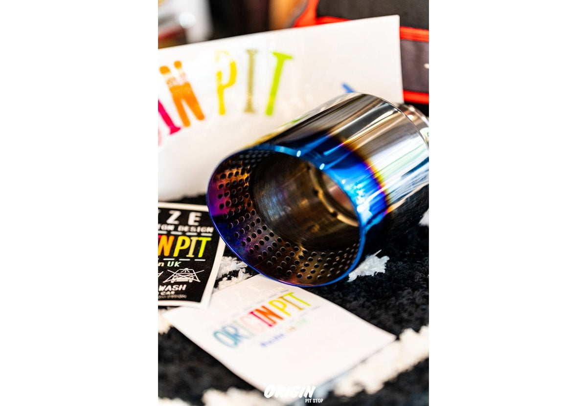 OPS Exhaust System Burnt Blue Finish Exhaust Tip