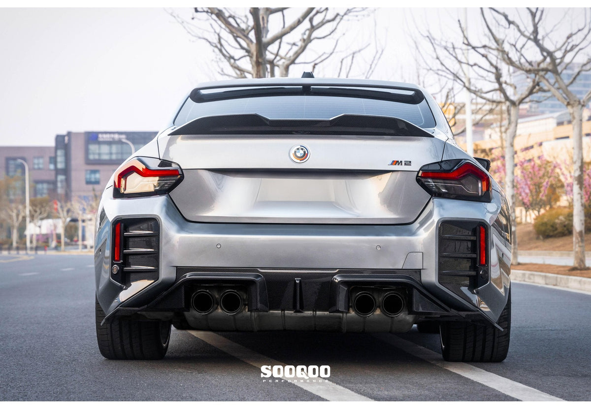 Pre Pregged Dry Carbon Fiber Rear Diffuser for BMW M2 G87 2023+