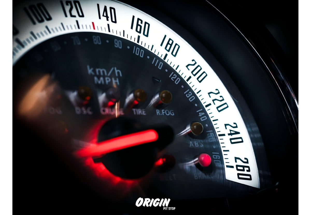 MINI F5x Metal White Instrument Cluster Gauge Face